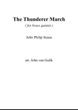 The Thunderer March - for brass quintet
