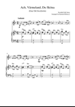 Ach, Värmeland, Du Sköna (Dear Old Stockholm) (for clarinet in A solo and piano accompaniment)