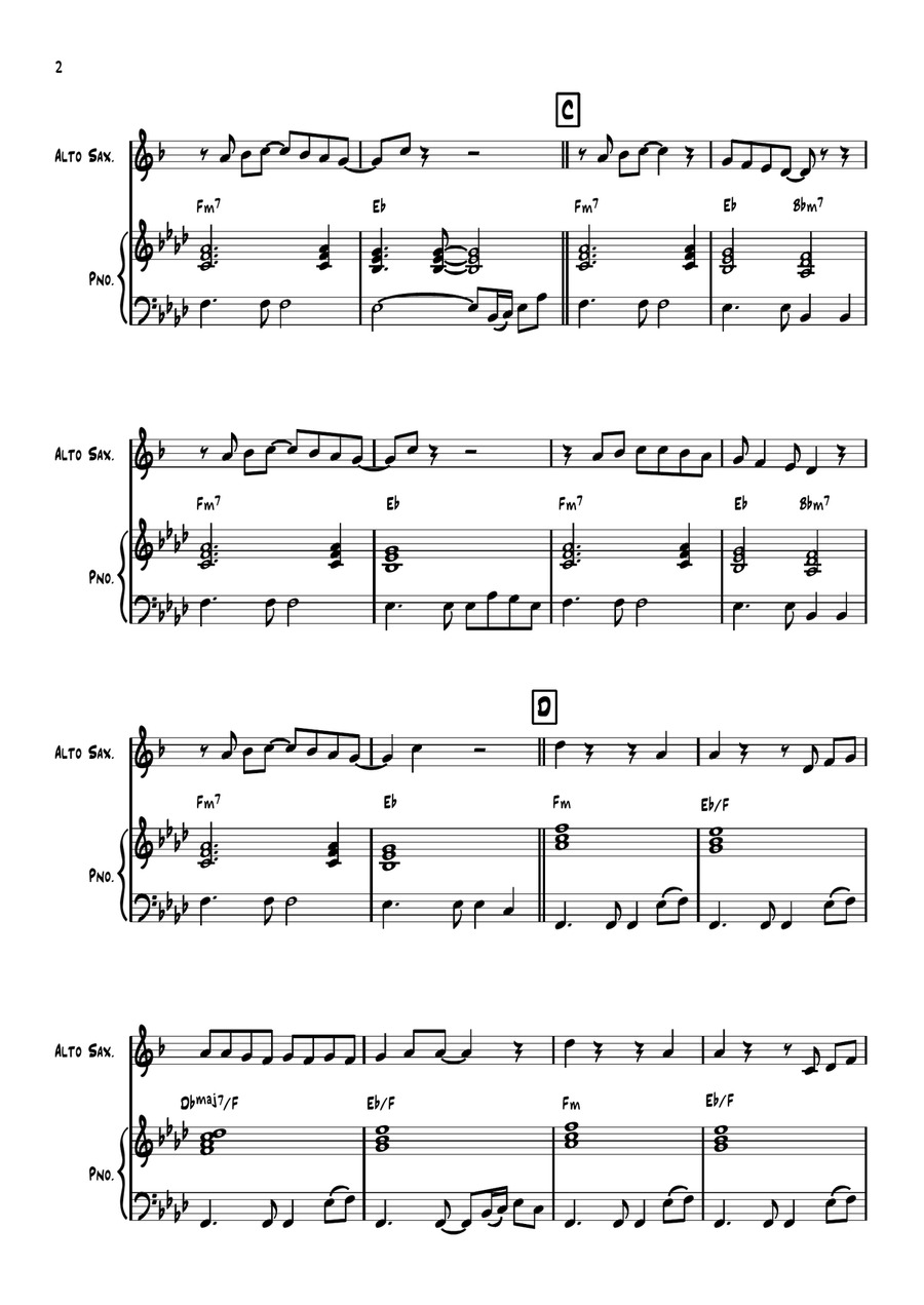 Another Day In Paradise Another Day In Paradise Alto Saxophone scores gallery preview page 2