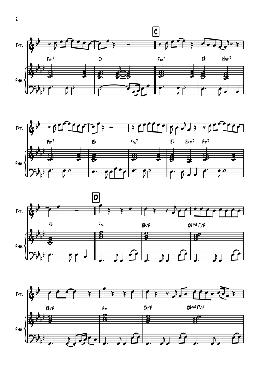 Another Day In Paradise Another Day In Paradise Trumpet Solo scores gallery preview page 2
