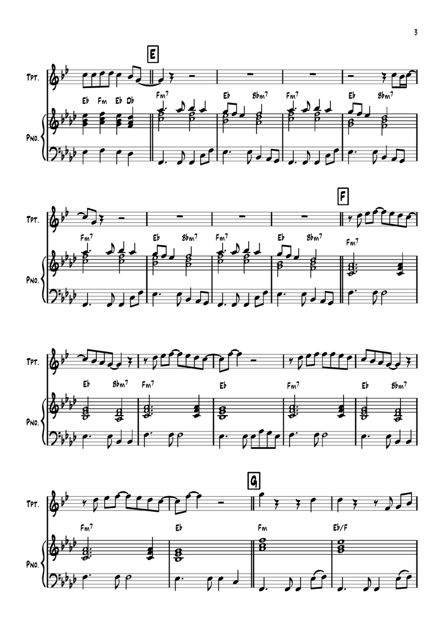Another Day In Paradise Another Day In Paradise Trumpet Solo scores gallery preview page 3