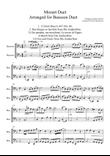 Mozart arrangement for Bassoon Duet