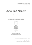 Away In A Manger SSAA Brass Accompaniment Score and Parts