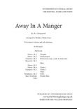Away In A Manger SSAA Orchestral Accompaniment Score and Parts