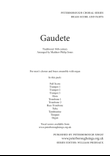 Gaudete TTBB Brass Accompaniment Score and Parts
