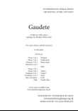 Gaudete TTBB Orchestral Accompaniment Score and Parts