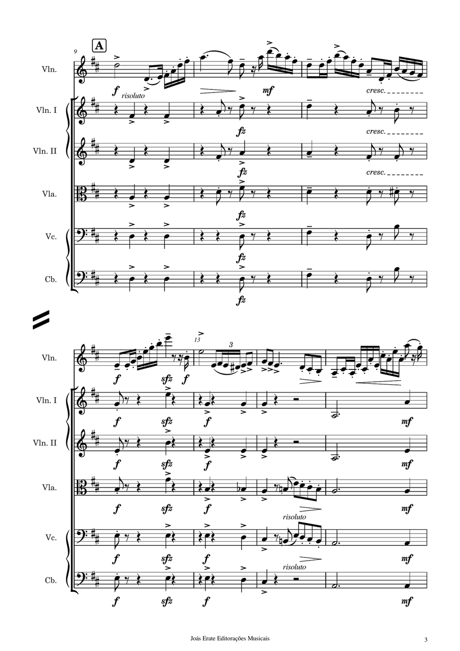 Student Concerto No.4, Op.15 - Friedrich Seitz Chamber Music scores gallery preview page 3