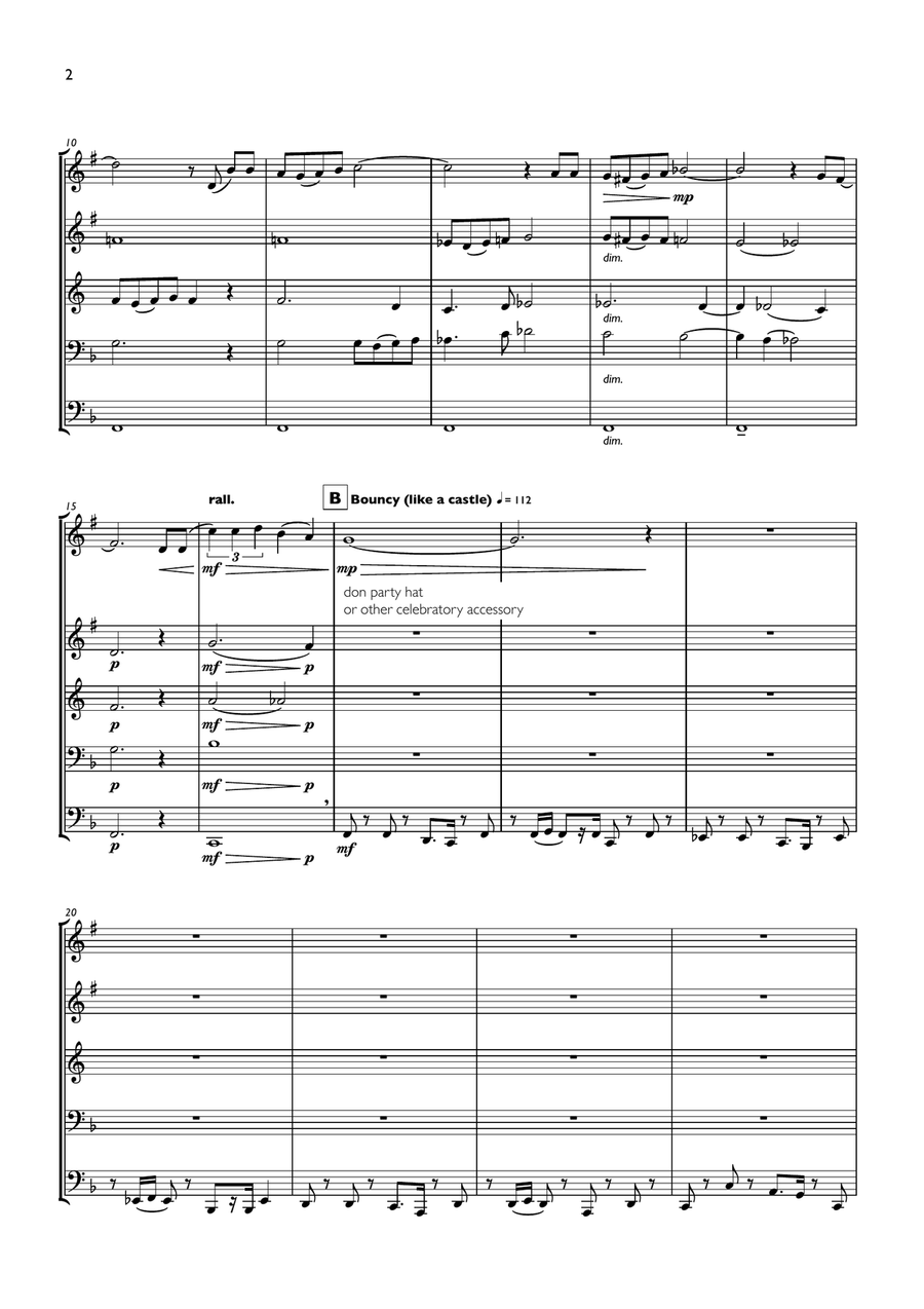 Happy Birthday Happy Birthday Brass Ensemble scores gallery preview page 2