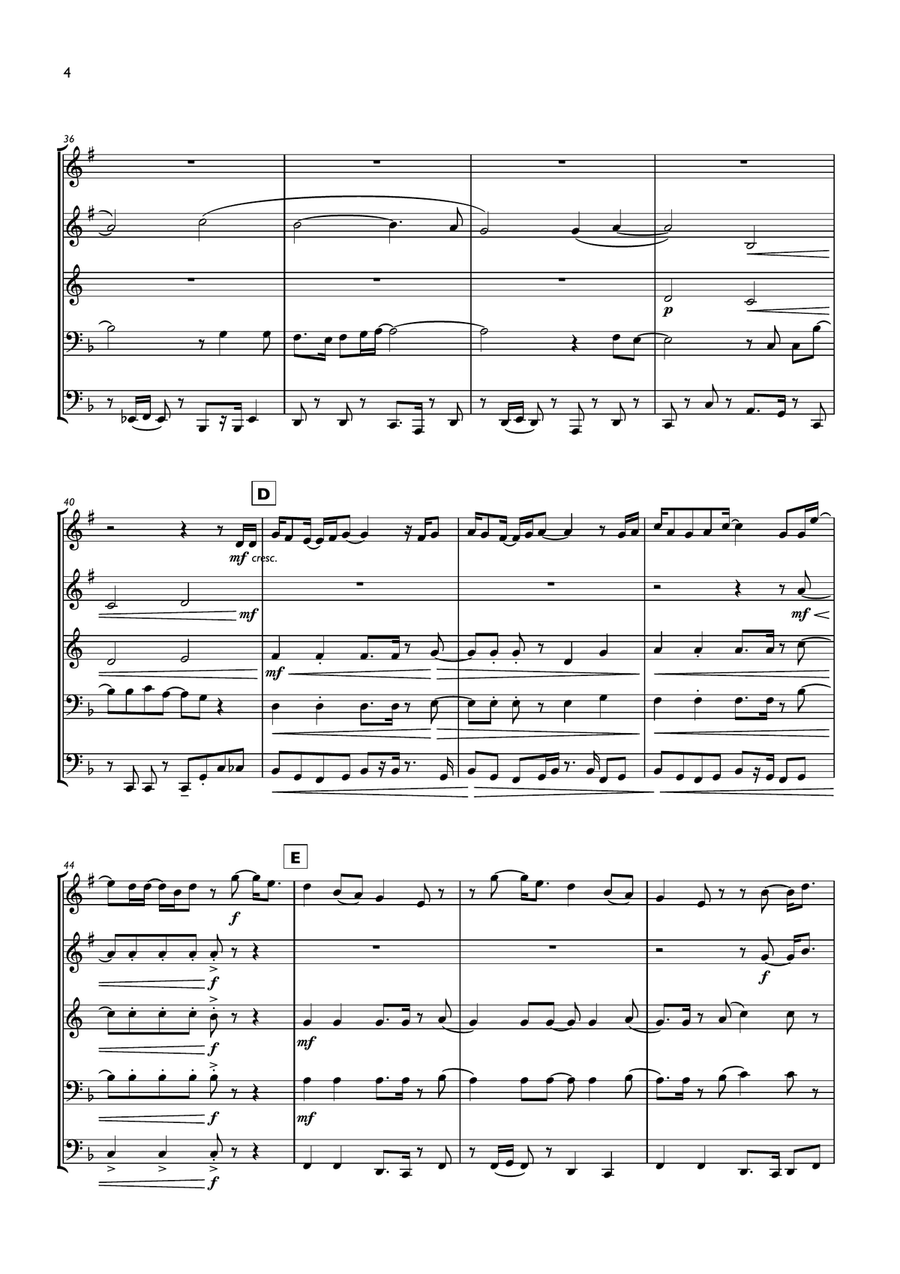 Happy Birthday Happy Birthday Brass Ensemble scores gallery preview page 4