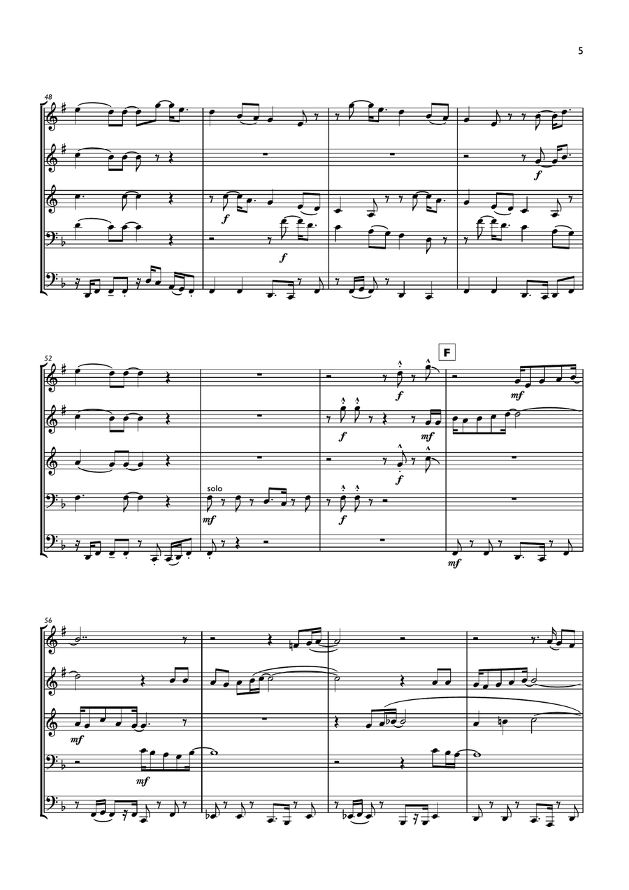 Happy Birthday Happy Birthday Brass Ensemble scores gallery preview page 5