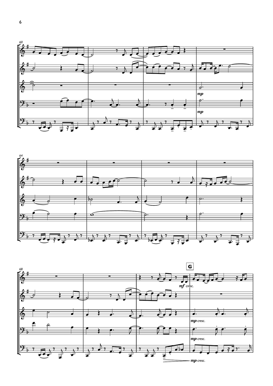 Happy Birthday Happy Birthday Brass Ensemble scores gallery preview page 6