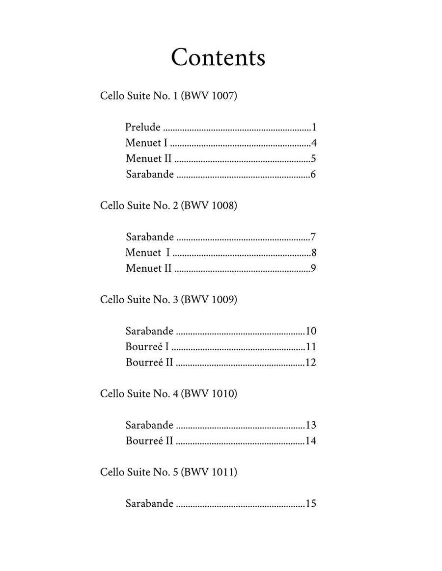 Selections from Bach Cello Suites (for Solo Guitar) Acoustic Guitar scores gallery preview page 3