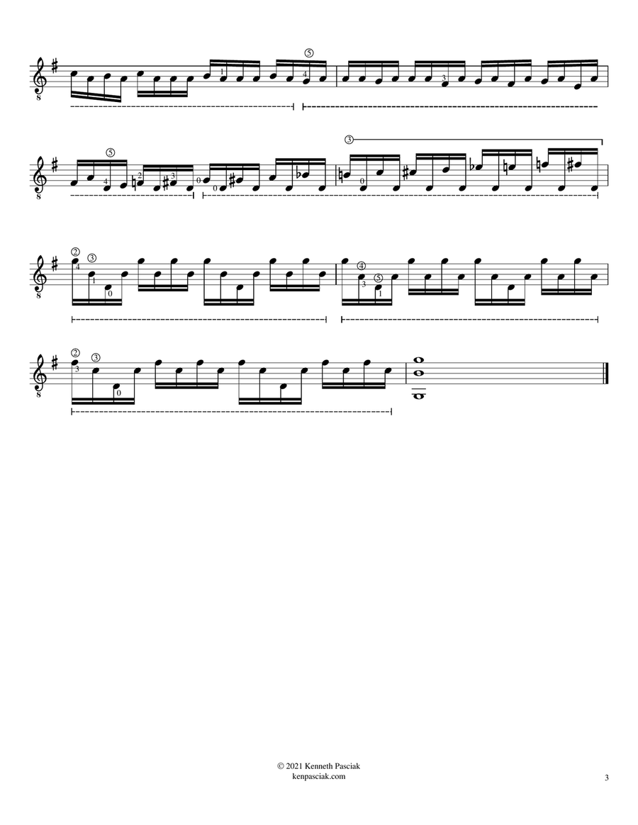 Selections from Bach Cello Suites (for Solo Guitar) Acoustic Guitar scores gallery preview page 6