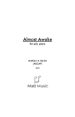 Almost Awake: Solo Piano