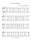 Away in a Manger (Easy Piano)