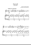 Farewell (Lebewohl) (for alto saxophone solo and piano accompaniment)