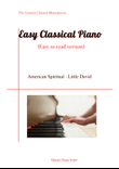 American Spiritual - Little David(Easy piano version)