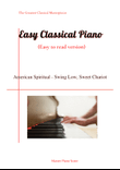 American Spiritual - Swing Low, Sweet Chariot(Easy piano version)