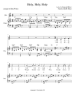 Holy Holy Holy--vocal alto solo