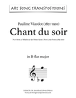 VIARDOT: Chant du soir (transposed to B-flat major)