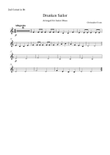 Drunken Sailor for junior Brass Ensemble - 2nd Cornet Part (Bb)