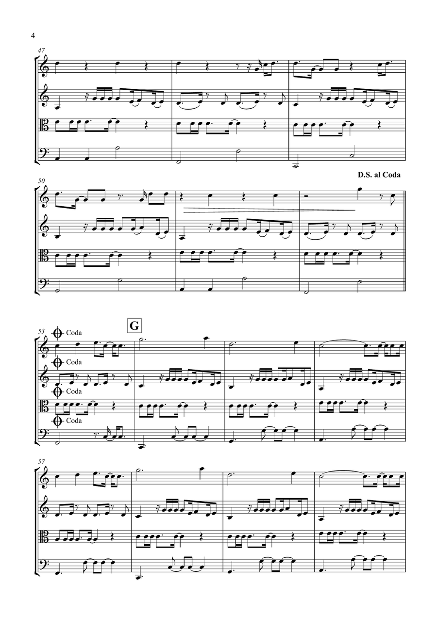Girls Like You Girls Like You String Quartet scores gallery preview page 5