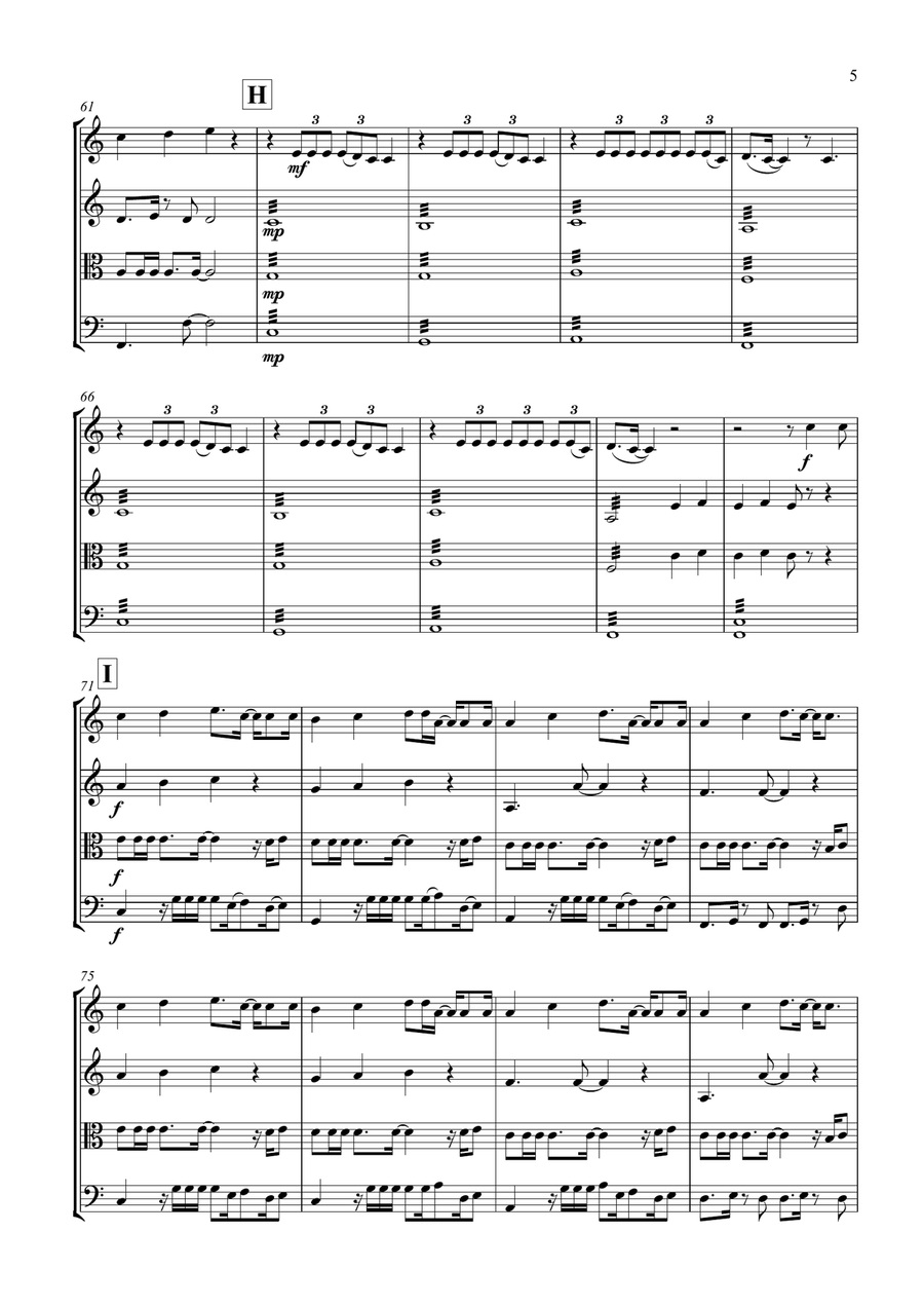 Girls Like You Girls Like You String Quartet scores gallery preview page 6
