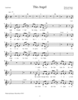 This Angel (lead sheet in F)
