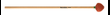 Hard Vibraphone / Marimba Mallets - Orange Cord - Rattan