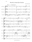 Past two o'clock for clarinet quartet (New version)