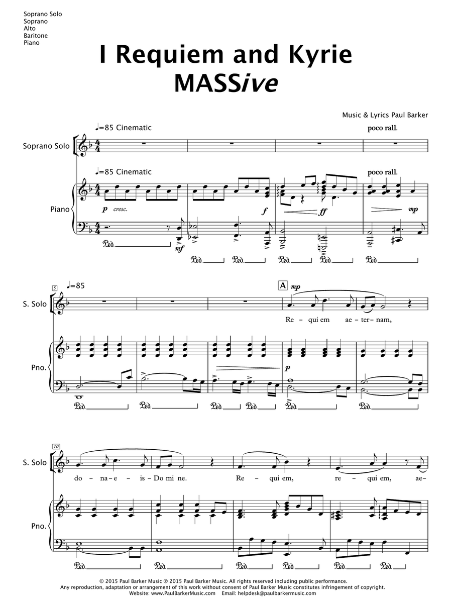 MASSive - A Mass in Rock (SAB Choir/Piano) 3-Part scores gallery preview page 4