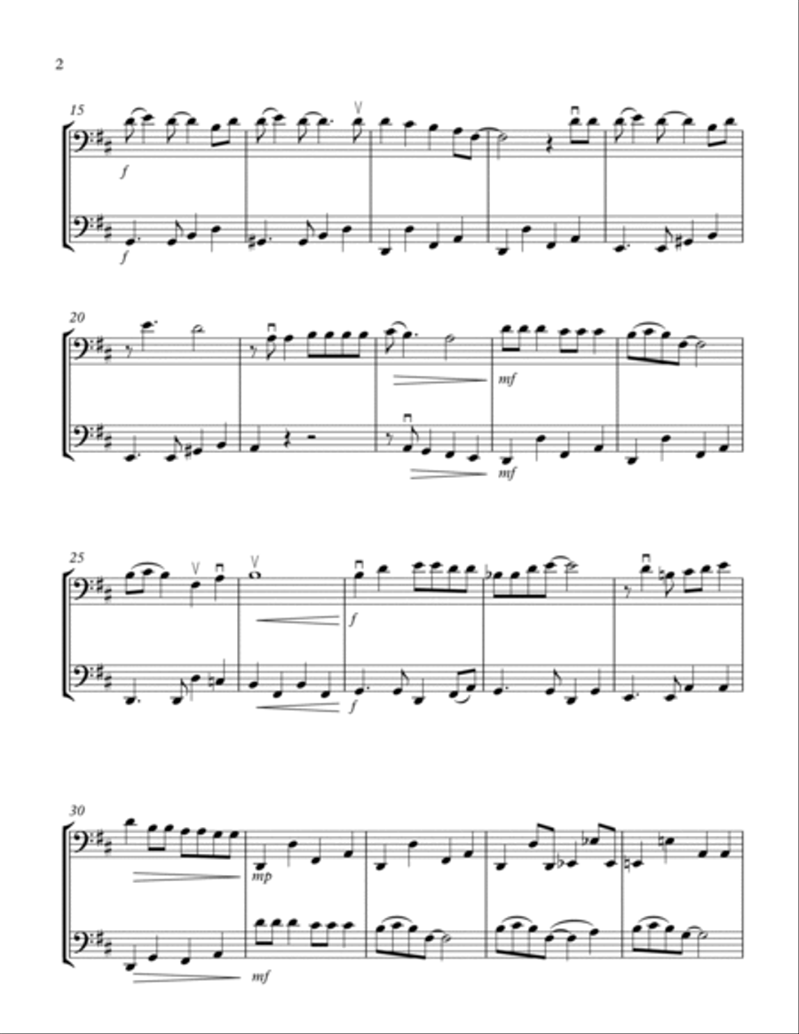 Jingle Bell Rock Cello scores gallery preview page 2