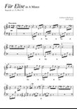 FUR ELISE (Beethoven Original) Piano Solo Classical Grade 4 - 5 with note names