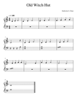 Old Witch Hut - easy elementary piano