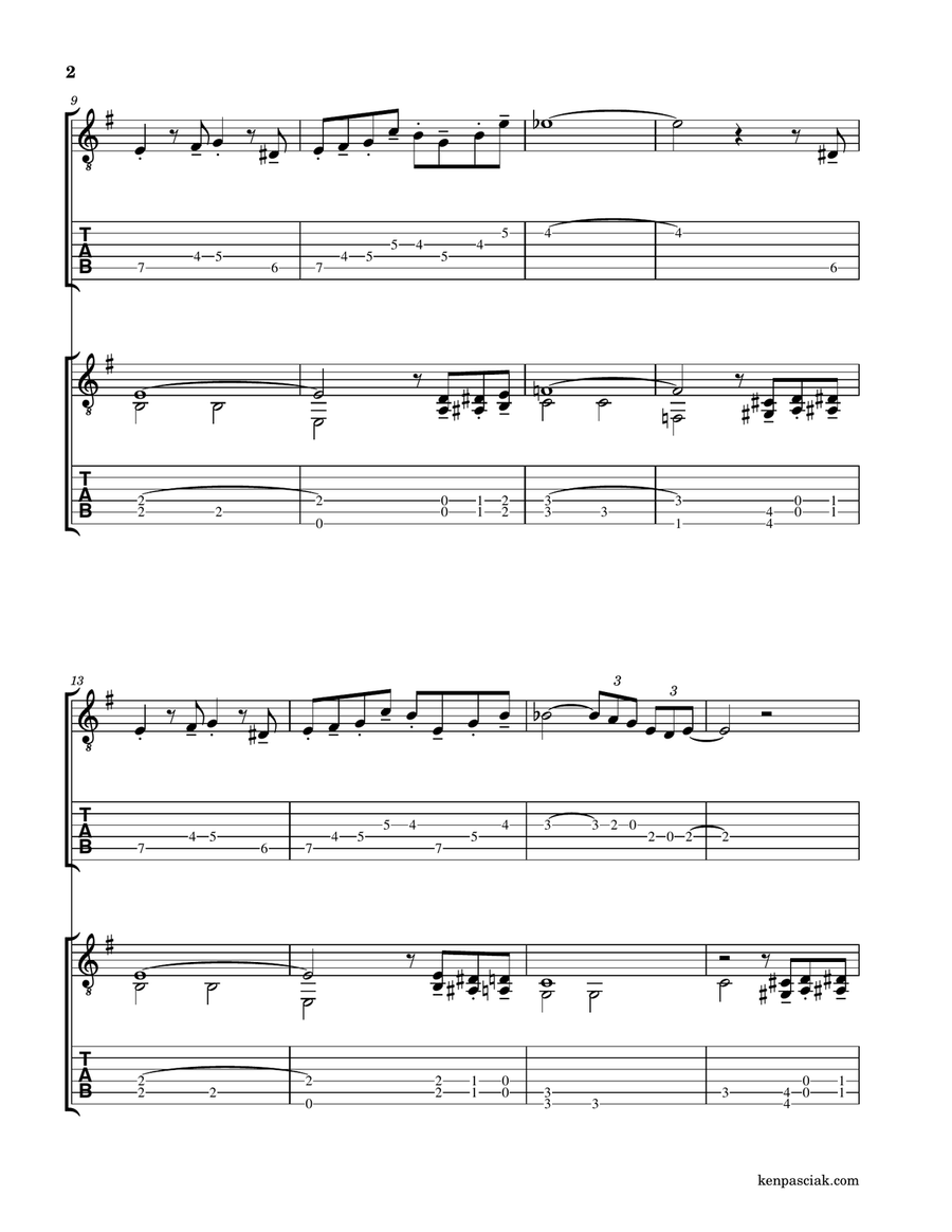 The Pink Panther The Pink Panther Acoustic Guitar scores gallery preview page 4