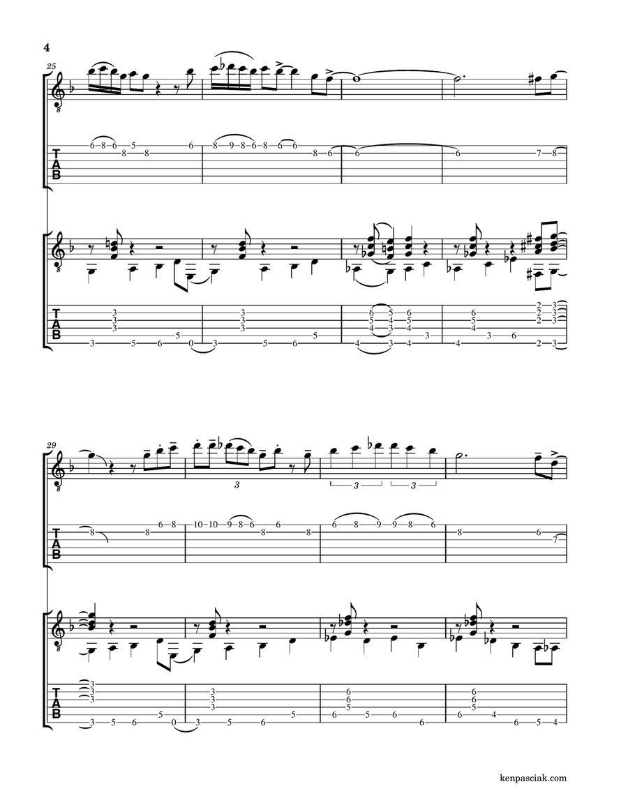 The Pink Panther The Pink Panther Acoustic Guitar scores gallery preview page 6