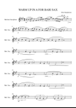 Warm Up in A for BARI SAX