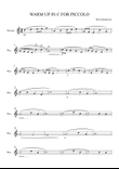 Warm Up in C for PICCOLO