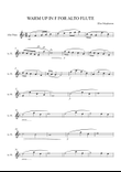 Warm Up in F for ALTO FLUTE