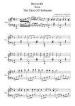 Barcarolle from The Tales of Hoffmann Piano
