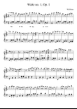 Waltz no. 1, op. 1