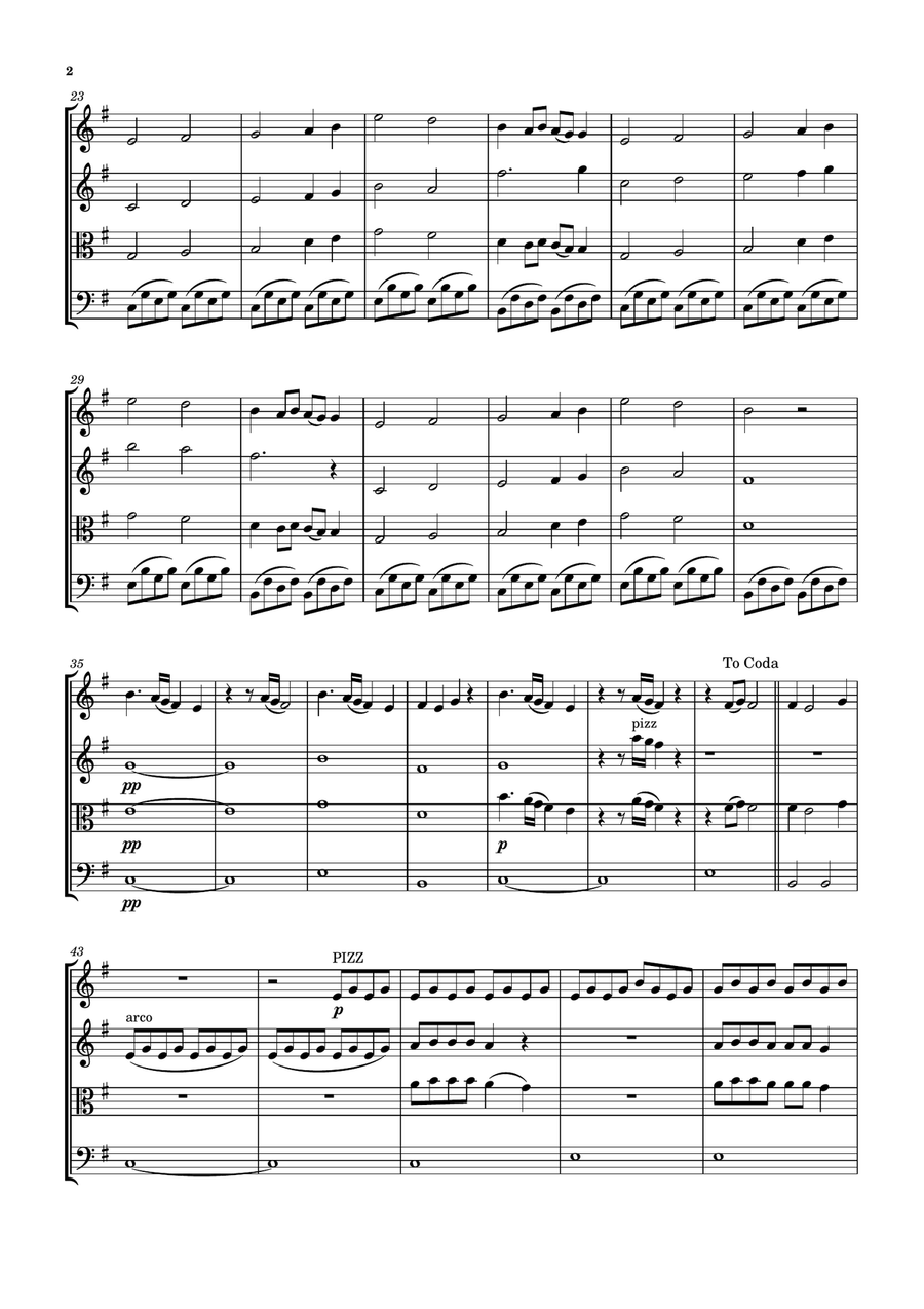 Lovely String Quartet scores gallery preview page 2
