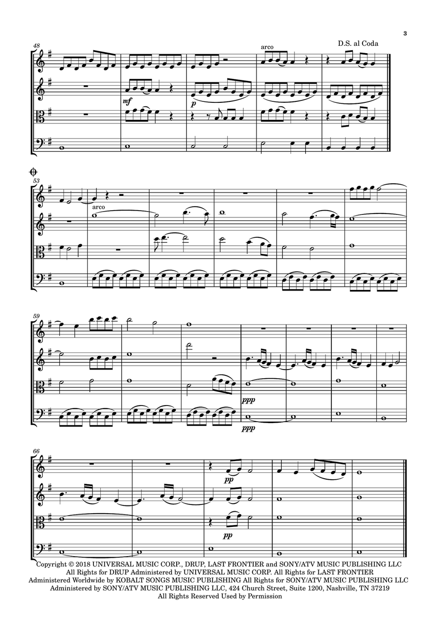 Lovely String Quartet scores gallery preview page 3