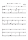 Robert Burns - Ae Fond Kiss - for Bb and Eb Transposing instruments