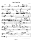 Piano Etude One