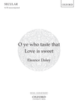 O ye who taste that Love is sweet