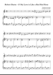 Robert Burns - Oh My Love Is Like A Red Red Rose For Bb and Eb Transposing Instruments