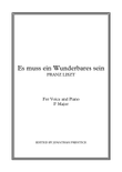 Es muss ein Wunderbares sein (Eb Major)