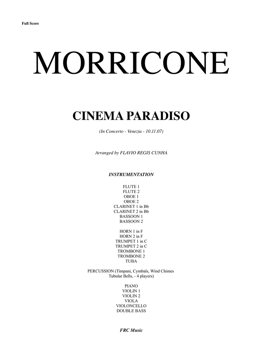Cinema Paradiso by Ennio Morricone Full Orchestra - Digital Sheet Music page 2