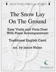 The Snow Lay On The Ground Easy Violin/Viola Duet